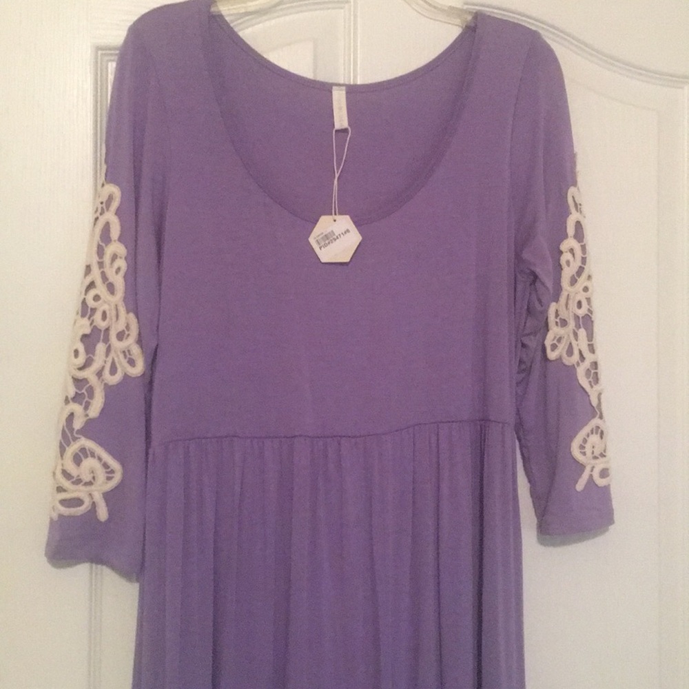 Brand new long baby purple dress from pinkblush.